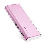 【3 USB Salidas Más Conveniente】 Alta capacidad 10000mAh con 3 salida USB para resolver el problema de la carga simultánea de múltiples dispositivos.