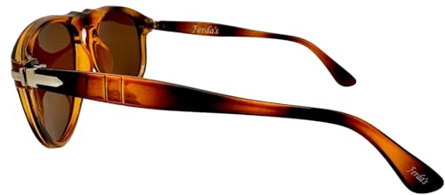 Ferda's Classic Aviator Sunglasses for Men & Women – Lightweight Unisex Plastic Frame – Retro Style Shades2