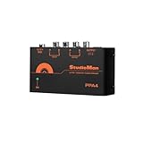 StudioMan PPA4 Phono Preamp, Low Noise Ultra-Compact Stereo Turntable Preamplifier with RCA Input/Output for Vinyl Record Players Home Audio & Studio Recording