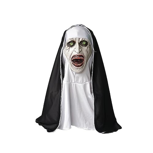 Masque complet réaliste BaronHong avec foulard pour éviter le maquillage d'Halloween