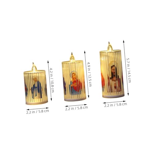 Lámparas de vela LED para evitar incendios en celebraciones católicas del hogar 2