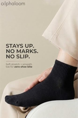 Image of Men's Cotton Rich Ankle Socks Unisex | Soft, Skin Friendly, Terry Cushioned & Breathable | Fits UK 5-11| Combo Packs