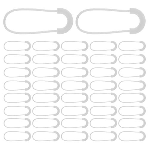 HEALSOPTHY 100 Unidades Unidades de Tiradores de Cremallera U Desmontables Extensiones Resistentes para Maletas Chaquetas y Mochilas Repuestos para Reparación Rápida y Uso Diario