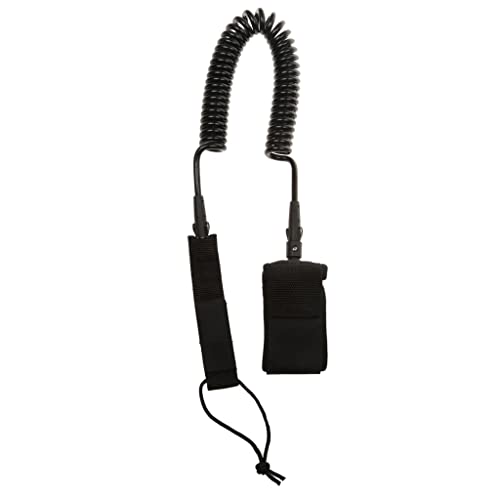 YIJU Trela ​​de Stand Up Paddle de 10 Pés - Windsurf Stand Up Paddle Leash - Preto