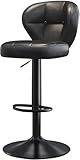 black leather dining chairs argos Adjustable Height-counter height adjustable stools: The height of this bar stool set can be adjusted from 62-82cm by the lever under the seat which is certified by SGS according to standard. A half-round footrest arranged on the main support rod serves to rest your feet without dangling. No matter which height you adjust, your safety and comfort are fully ensured.