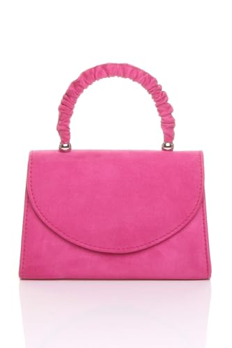 AJVANI Ruched Handle Party Evening Envelope Clutch Bag