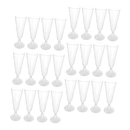 Luxshiny 80 Peças Taças De Plástico Conjunto De Coquetel De Taças De Plástico Transparente