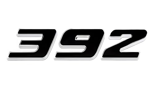 Image of Pair Set 392 Front Right Door Side Badge Nameplates Emblem Self-Adhesive Decals Sticker (Silver Black)