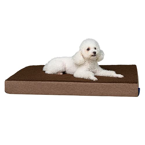 Molblly Dog Bed & Cat Bed, High-Density Egg Foam with Removable Washable & Waterproof Cover, Anti Slip, Orthopedic Joint…