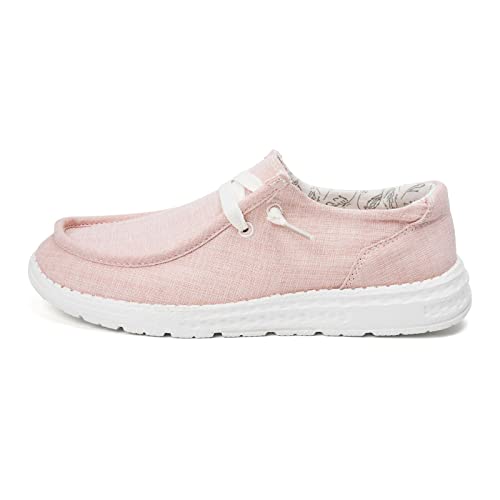 Image of Women's Canvas Loafers, Comfortable Slip-On Walking Shoes