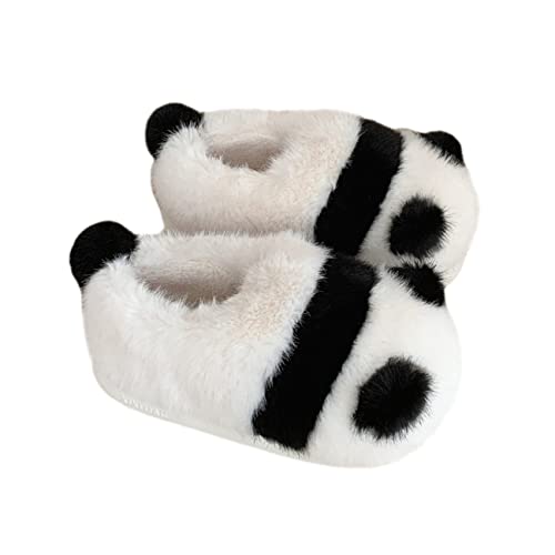 Women's Slippers Panda Slippers Animal Plush Slippers Adult Cotton Slippers Men's Indoor Home Slippers for Winter Warmth Slippers