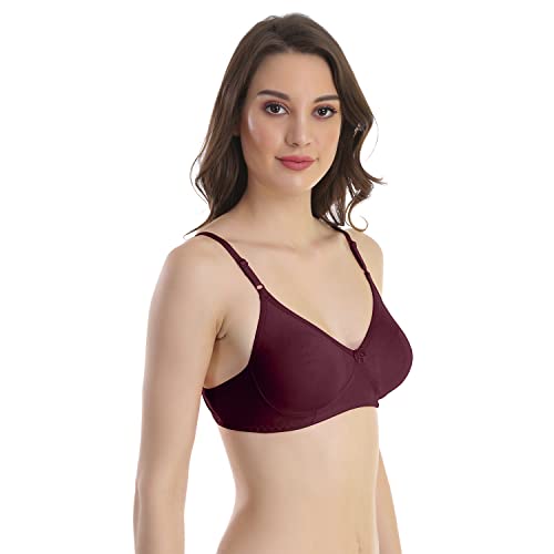 Image of Cotton Blend Seamless Bra for Womens
