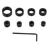 Voyoo 8 PCS Step Drill Bit Depth Stop Collar Ring Positioner Locator, Holzbearbeitung Positionierung...
