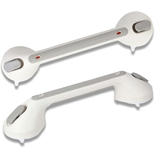 Rackickyer Grab Bars For Bathtubs And Showers, 2 Pack 16 Inch Shower Handles, Strong Suction Grab Bar For Shower, Anti-Slip Shower Grab Bars For Seniors, Bathroom Handicap Grab Bars With Indicators #TOP3