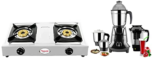 Butterfly 750W Mixer Grinder, Jar And 2 Burner Gas Stove