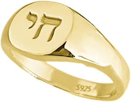 Hebrew Letter Rings for Women Personalized 925 Sterling Silver Female Signet Rings Custom Jewelry