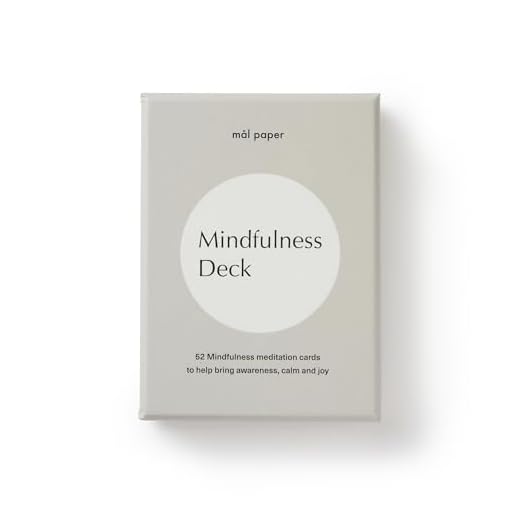 Mal Paper Mindfulness,Tarjeta de meditación para meditación (52 unidades, herramientas de meditación, tarjetas inspiradoras y como herramienta de pensamiento positivo