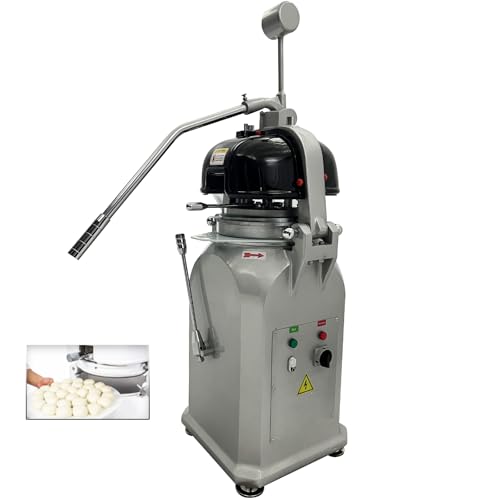 HayWHNKN Semi-Automatic Dough Divider Rounder Machine 36PCS Commercial Dough Ball Making Machine 20g-70g Pastry Dividing Rounding with 3 Rolling Disc for Pizza Pastry Bakery 110V