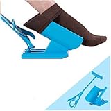 ayuda tecnica para poner calcetines Versátil: se puede usar con varios calcetines (calcetines formales, casuales, deportivos y de compresión) y se puede usar como calzador