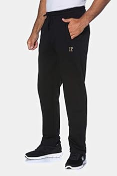 joggingbroek, basic, recht model, Basic-Fit, tot 8XL, zwart