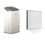 PHILIPS 2-in 1 Air Dehumidifier 5000 Series (DE5205/30) + Nanoprotect Air Purifier Filter Series 1 (FY1119/30)