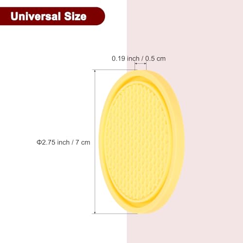 Portavasos para carro HARFINGTON 4 piezas PVC amarillo miniatura 2