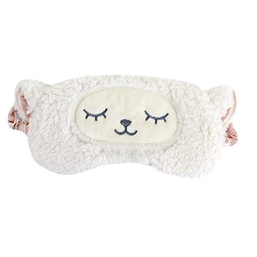 Sun Kea Cute Sheep Eye Mask Cartoon Sleeping Eye Cover for Shift Work Nap Blindfold for Boys Girls Women (Sheep)