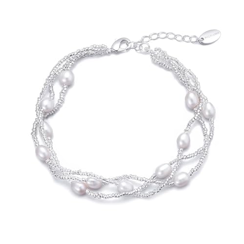 Image of Philip Jones Multi Strand Freshwater Pearl Bracelet