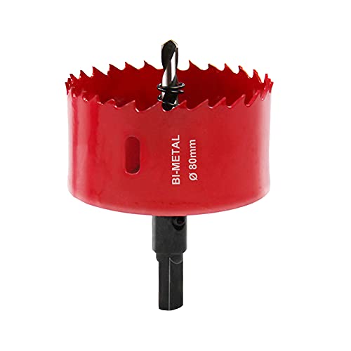SagaSave 80mm HSS Bi-Metal Hole Saw with Corn Hole Drilling Cutter - Image 3