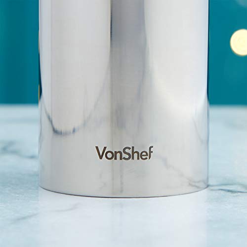 VonShef Water Pitcher with Ice Guard, Stainless Steel, 60 Ounces - Thumbnail 7