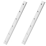 Gedotec Bodenträgerschiene SYSTEM Wandschiene Metall zum Aufschrauben & Einlassen | Regalschiene für Wand-Montage | Länge: 1500 mm | Stahl silber | 2 Stück - Fachbodenträger-Schiene für Regalträger
