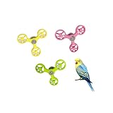 Générique Jouet interactif Rotatif pour perroquets -Accessoires interactifs pour Cage à Oiseaux，soulager Le Stress - Distractions Auto-divertissantes pour Oiseaux - Divertissement pour Animaux