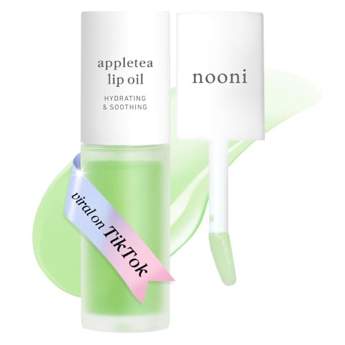 NOONI Korean Lip Oil - Appletea - Plumping &amp; Hydrating Tinted Lip Gloss