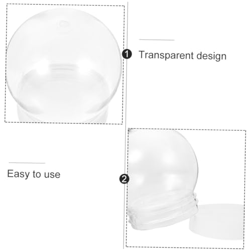 Bolas transparentes HAMPPLIES de 150ml: plástico resistente para manualidades DIY 4