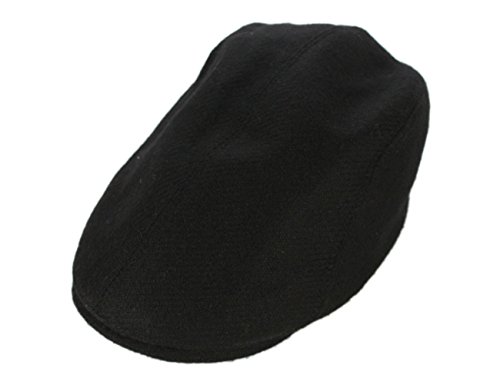 Irish Touring Cap Made In Ireland Fitted Slim Fit Genuine Tweed Black L #TOP2