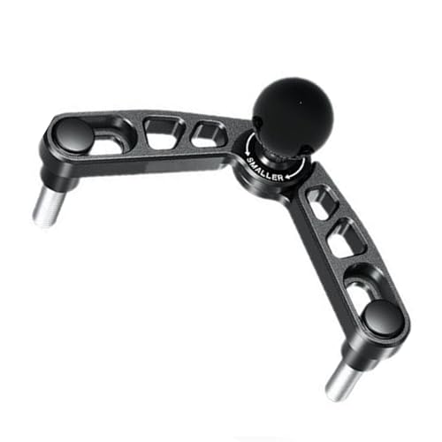 Qcbuegof Base de soporte de bola para moto horquilla delantera instalación ajustable con distancia de tornillo ajustable 78 mm-127 mm aleación de aluminio bola de motocicleta soporte base