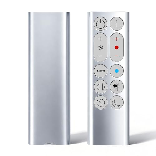 Jeifhxu Télécommande de Remplacement Compatible avec Dyson HP04 HP05 HP06 HP09 – Remplace la pièce 969897-03 – Aucune Pile Incluse – Argent