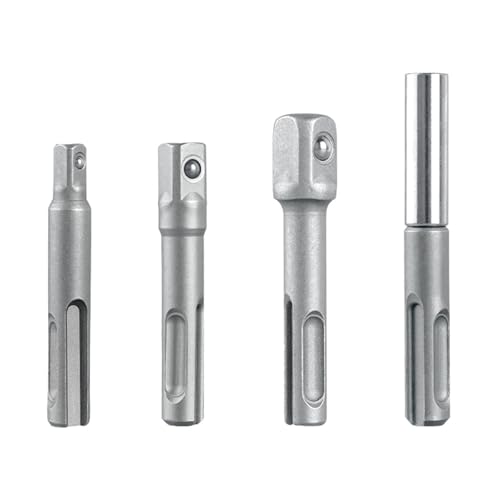 4Pcs Driver Set Drill Bit Adapter 3/8 1/4 1/2inch Hexagonal Shank Converters Drill Wrenches Adapter Tool Power Tool Part