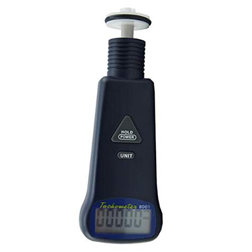 Sruik Tool AZ8001 Contact Tachometer Four Rotation Speed Units are Switchable in Contact Mode: RPM,m/min,ft/min,yd/min,PM from 10-19999 RPM