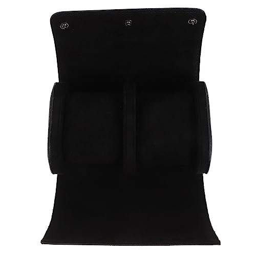 minkissy Almacenamiento PU De Compartimentos Estuche De Viaje Para Relojes Práctico Para Hombres y Mujeres