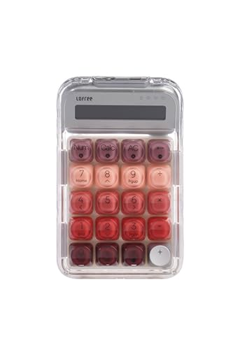 Lofree Lipstick シリーズ ロフリー 電卓 + テンキー ナンバーパッド 数字 テンキーパッド プログラミング マクロ ノブ 無線 機械式 メカニカルキーボード キーパッド 20キー メタルキーキャップ タイピング 仕事用 シルバー 【国内正