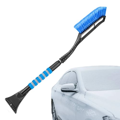 Tyinerc - Cepillo de nieve para coche, herramienta de limpieza desmontable con mango ergonómico | Cepillo de nieve multifuncional, para sedán, SUV, Minivan, caravana, camión, techo, cubierta, puertas