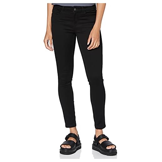 VERO MODA Female Slim Fit jeans Vmseven normal midja S30Black