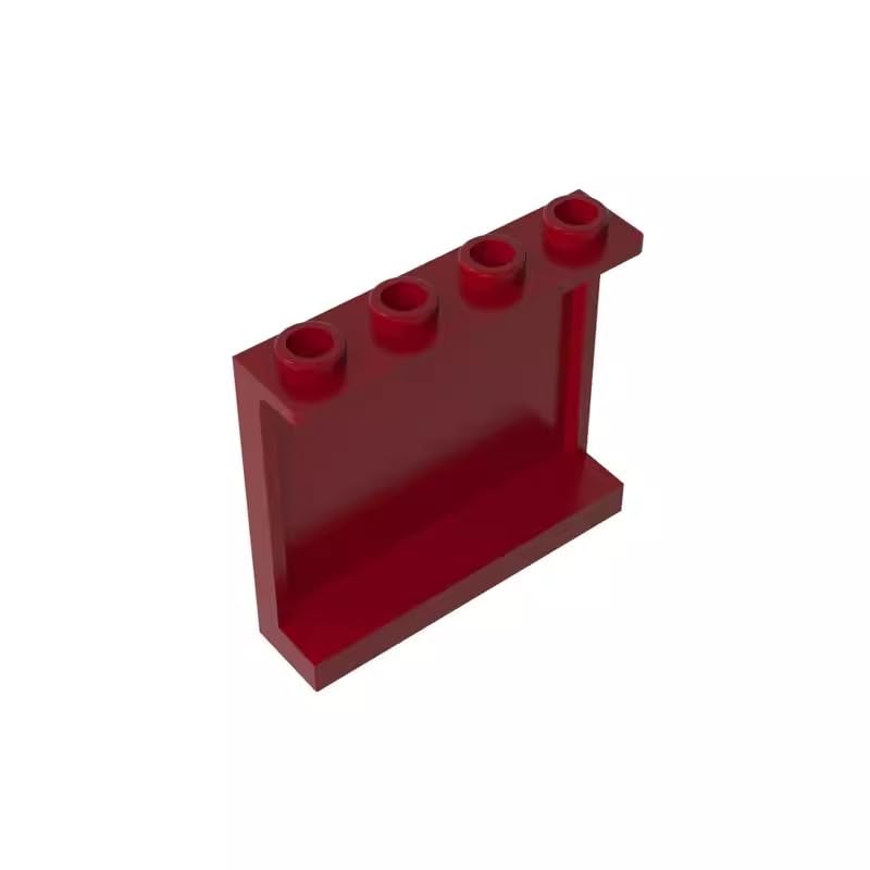 Gobricks 60581 Door Panel 1x4x3 [Side Supports/Hollow Studs] 50 Pieces GDS-751 Compatible with Lego Building Blocks Color:Dark Red — image 1