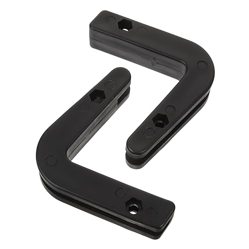 BRIGHTFUFU 2pcs Wall Mounted Barbell Rack Durable Barbell Storage Hanger for Home Smooth Finish for Fixed Coated Dumbbell Rods Space Saving Design