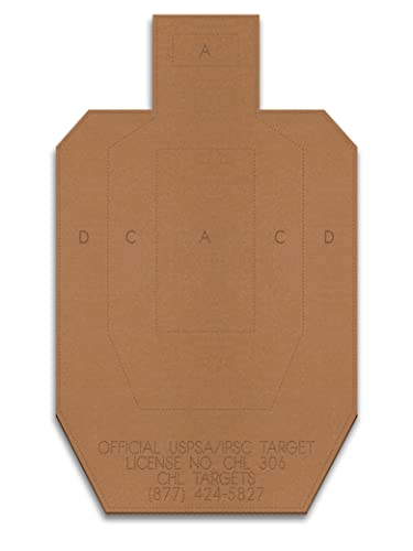 official uspsaipsc cardboard targets competition torso target silhouette shooting target cardboard targets made in usa