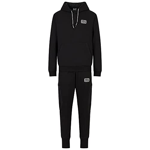 EA7 Emporio Armani Summer Mix Cotton Full Tracksuit - Black-XL