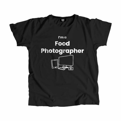 T-shirt photographe culinaire idée cadeau originale vêtement noir pour blogueur food