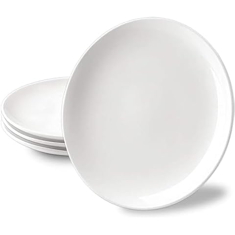 Delling 10 inch White Dinner Plates Set Cover