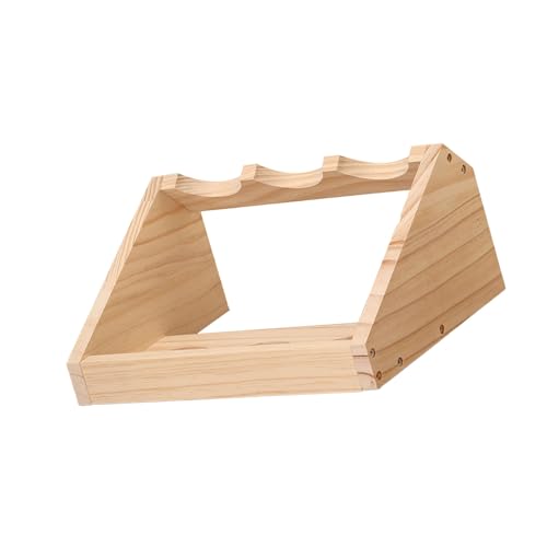 Soporte para 3 Botellas de Vino de Madera de Pino miniatura 1